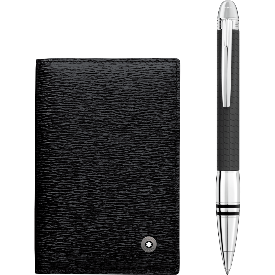 MB117087 - Set with StarWalker Spirit of Racing Ballpoint Pen and Westside Business Card Holder