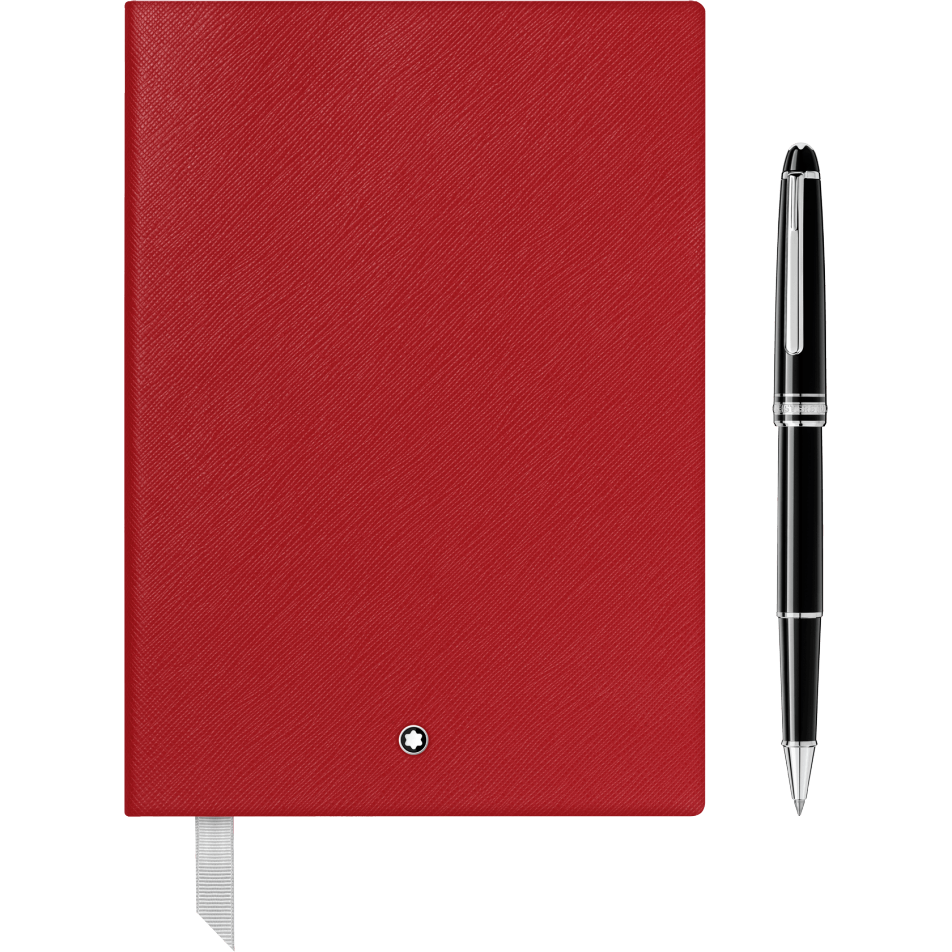 MB118910 - 마이스터스튁 플래티넘 클래식 수성펜과 레드 컬러 노트 #146 세트